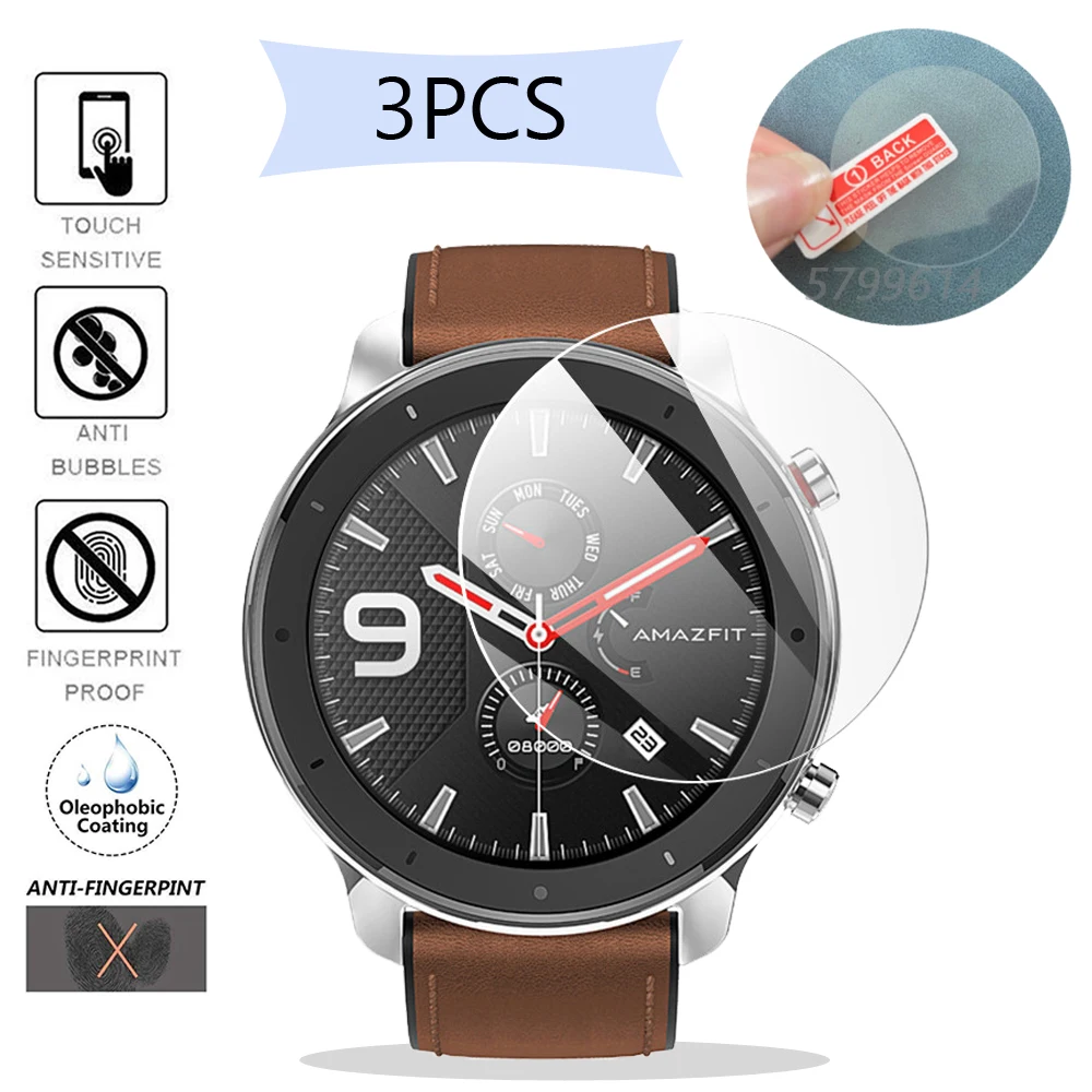 

Защитное стекло для смарт-часов Xiaomi Huami Amazfit GTR, 47 мм, 3 шт./лот