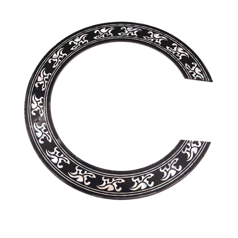 2Pcs Soundhole Rosette Decal Sticker Chrome Pattern for Acoustic Classical Guitar Parts | Спорт и развлечения