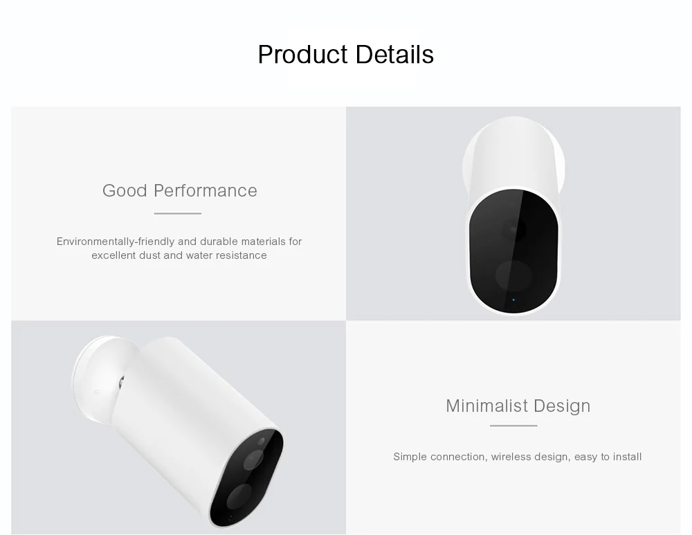 Xiaomi Mijia смарт-камера батарея шлюз CMSXJ11A 1080P 120 градусов F2.6 AI Humanoid обнаружения IP Беспроводная камера s Cam