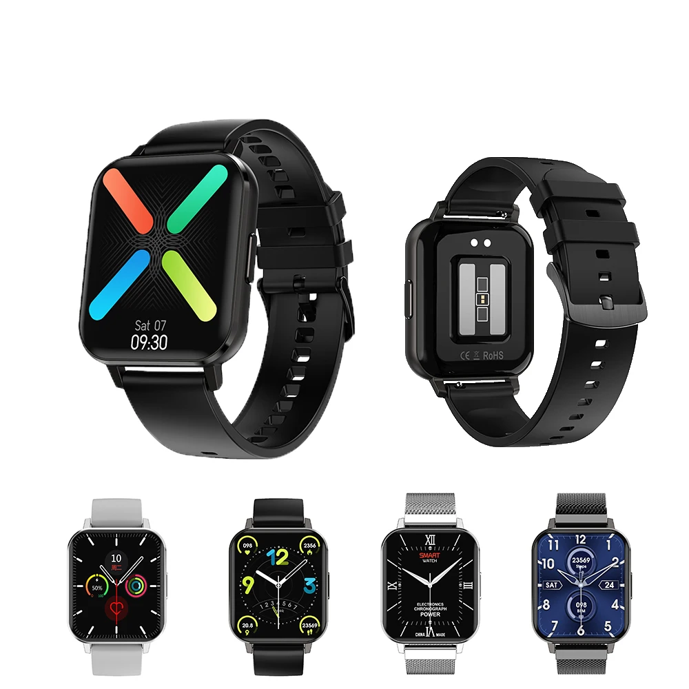 LED полный сенсорный экран мужские часы монитор сердечного ритма женские Смарт