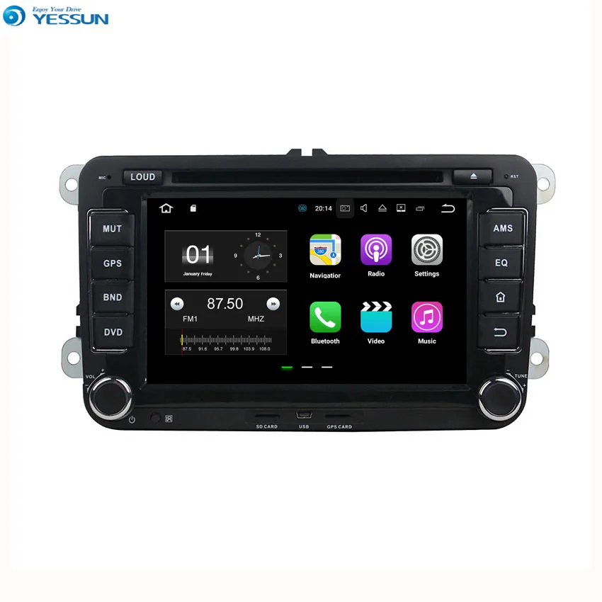 Автомагнитола YESSUN для VW Tiguan/Caddy 2006 ~ 2012 автомобильная навигация GPS Android аудио видео