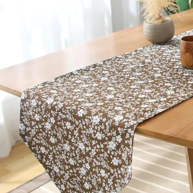 

Fyjafon Table Runner 33*240 Polyester Runners Printed Decoration Table Runner For Cafe Hotel