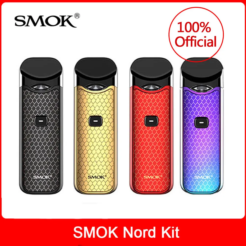 Оригинальный SMOK Nord комплект + встроенный аккумулятор катушки Pod 3 мл для