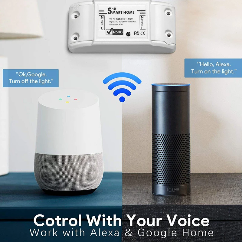 5/1 шт умный пульт дистанционного управления Wifi переключатель Diy таймер беспроводной переключатель, умная WiFi розетка, умный дом 10 А/2200 Вт Интеллектуальный переключатель