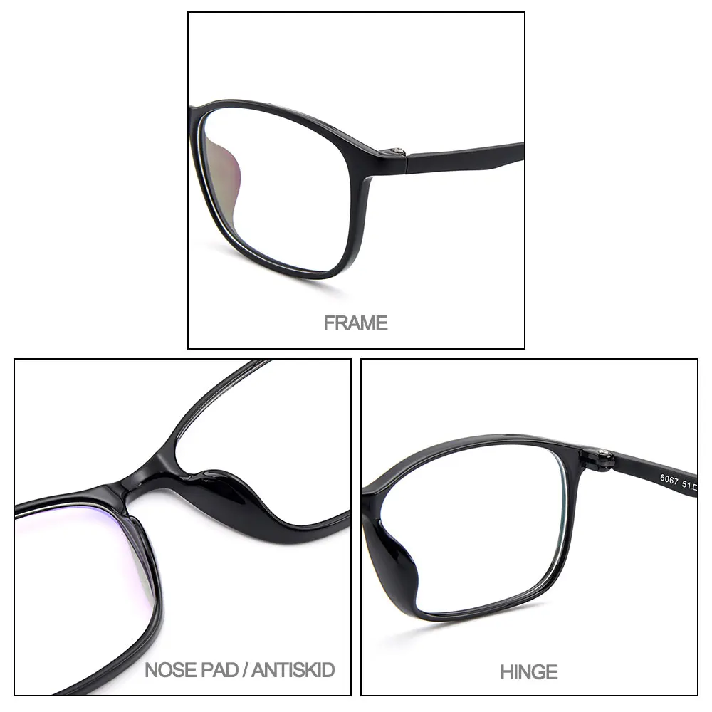 

CICCOLINI Ultralight Fashion Men Optical Glasses Frames Boy's Plastic TR90 Prescription Spectacles Frames Bendable Legs MD6067