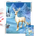 Алмазная 5D картина с животными, оленем, полная выкладка, Алмазная мозаика, лось, картина, вышивка, искусство, украшение для дома