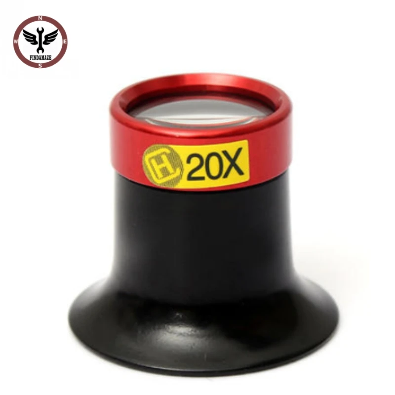 FINDAMAZE 5X 10X 15 20X монокуляр увеличительное стекло лупа объектива очки | Инструменты