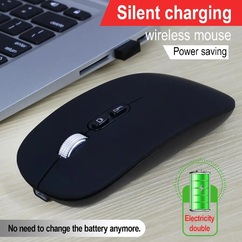 

M103 Rechargeable Wireless Mouse Mute 2.4G Receiver One Click Back Built-in Lithium Battery Mouse