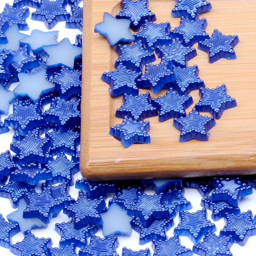 

100pcs/lot 10mm Pentagram Star Shape Imitation Pearls Flat Back Beads For DIY Garment Scrapbooking Handmade Craft Accessories