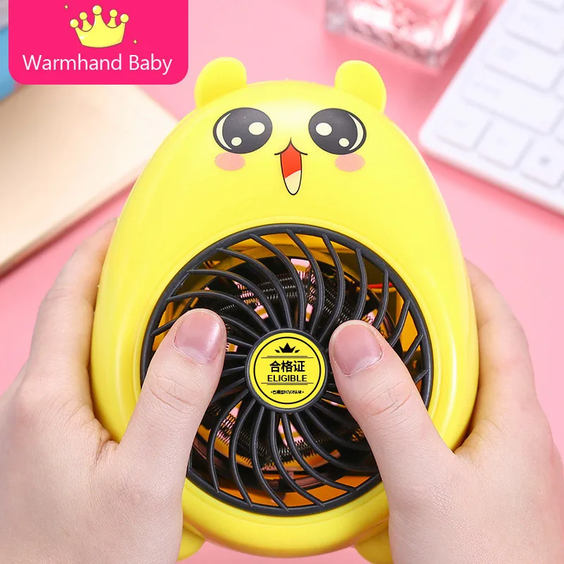 Мини мультяшный электрический обогреватель зимний вентилятор фен персональный