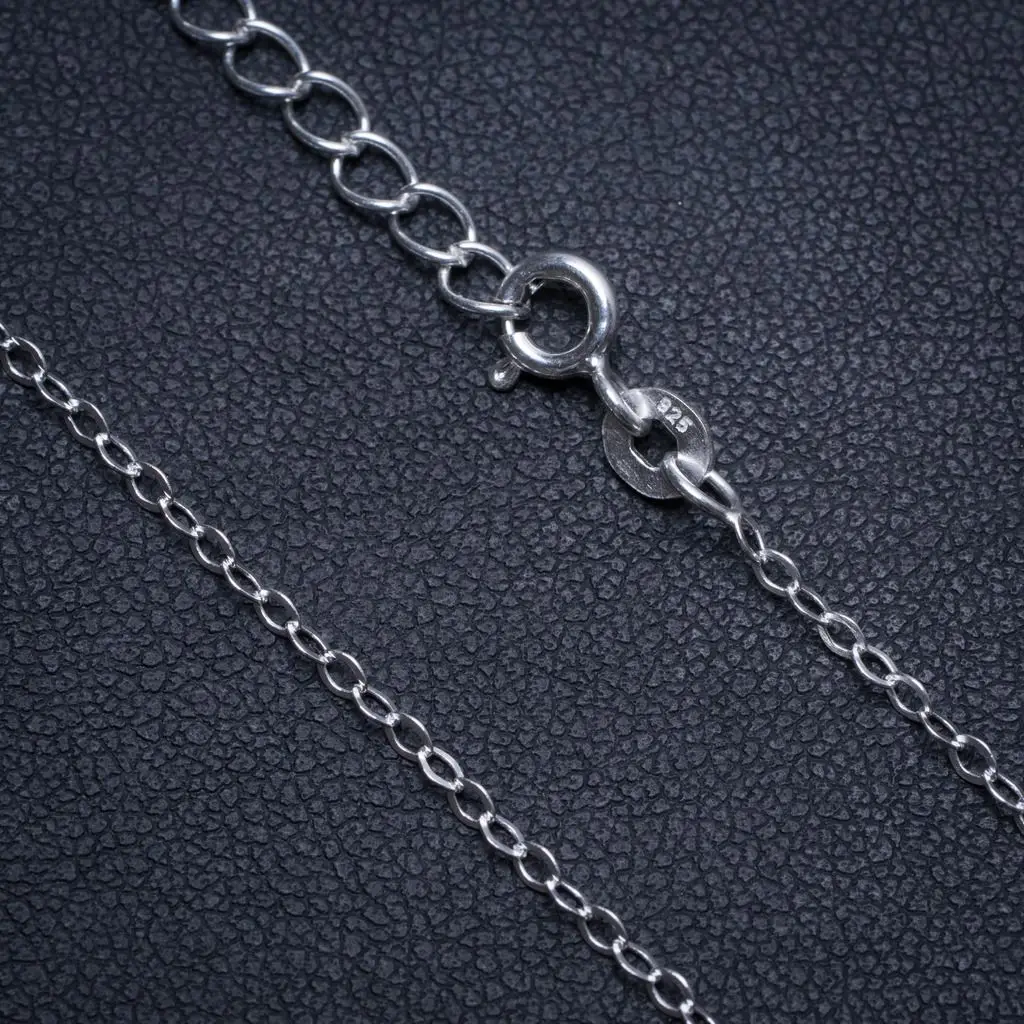 Цепочка с овальными звеньями ручной работы серебро 1 0 мм 18 + 2 дюйма T8933 | Украшения