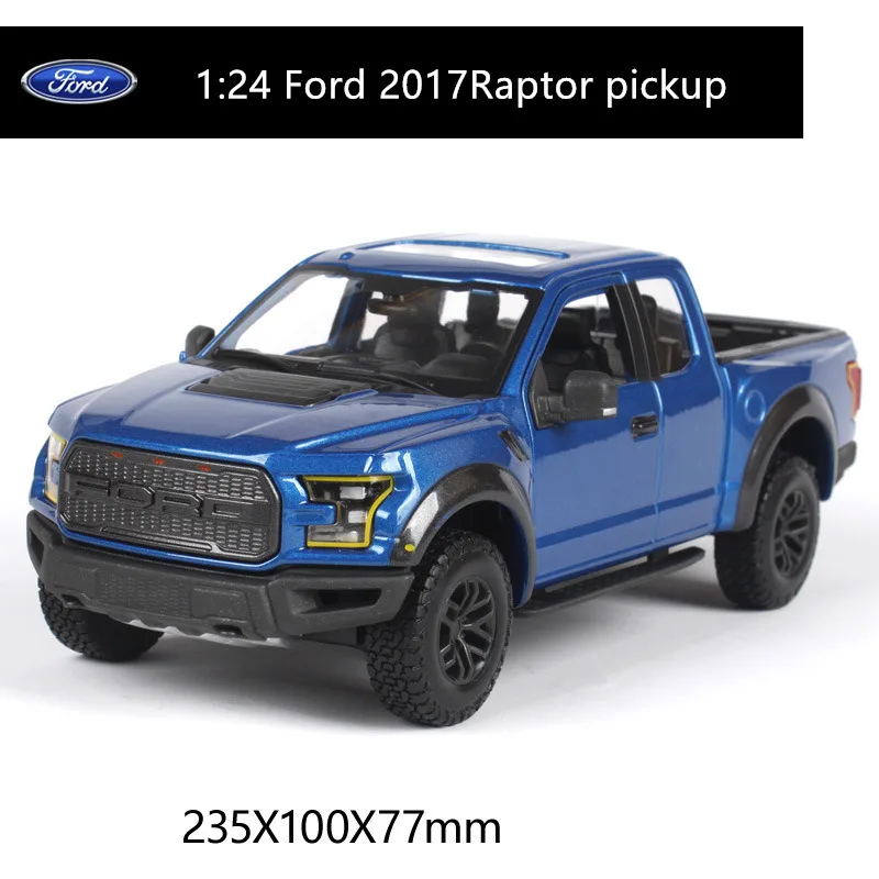 Синий Maisto 1:24 Ford F150 пикап моделирование сплав модель автомобиля ремесла украшение Коллекция игрушек инструменты подарок - Цвет: Синий