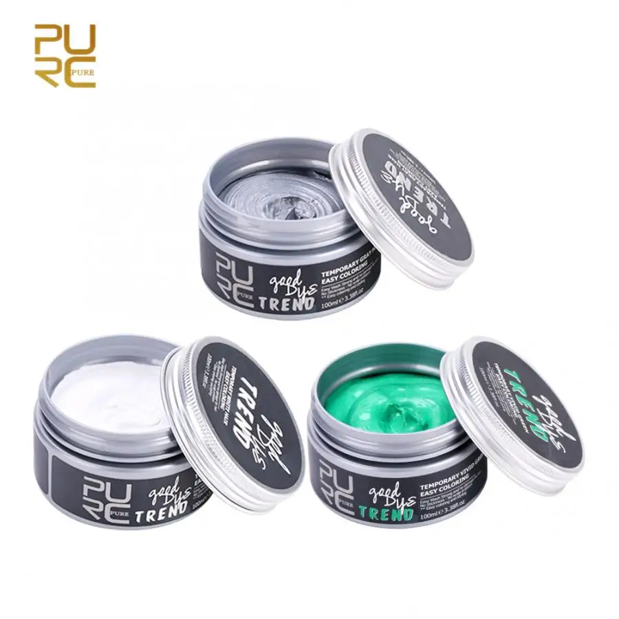 Воск для волос 3 цвета краска Временная Краска Для Волос Стайлинг уход за