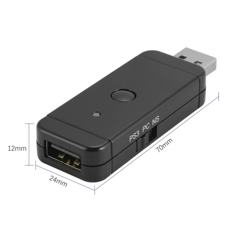 Беспроводной/проводной USB игровой контроллер адаптер для Nintendo Switch PS3 PS4 PC Bluetooth