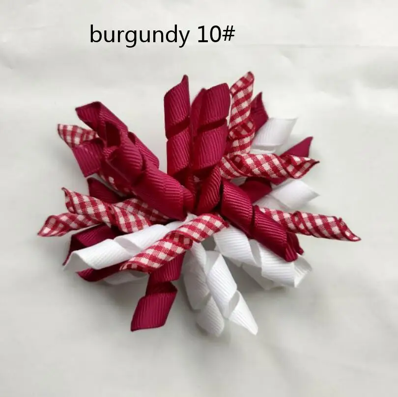 Вьющиеся клетчатый плед с лентой предмет гордости Аллигатор заколки бантами для