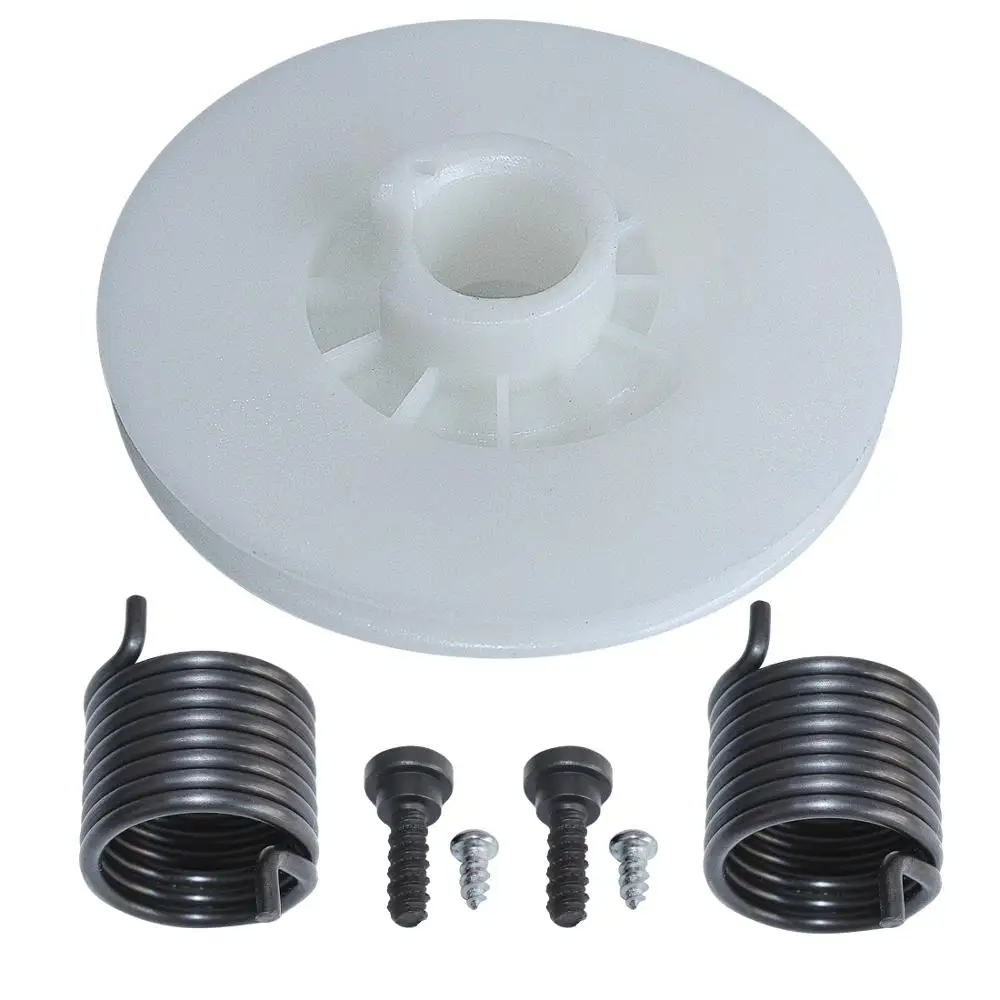 

Starter Pulley & Driver Spring Kit For Husqvarna 340 345 350 435 440 445 450 Chainsaw with Screws Replaces 537423201