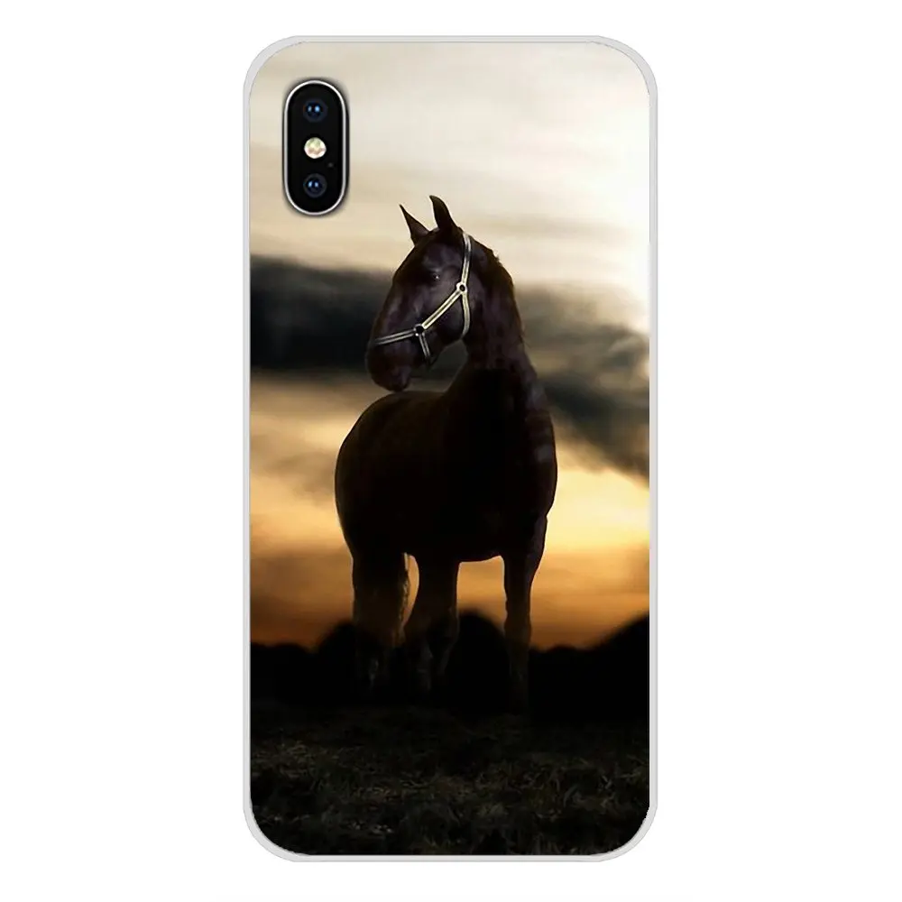 Фредерик большая красота Лошадь мягкий прозрачный чехол для Apple iPhone X XR XS 11pro MAX 4S 5C