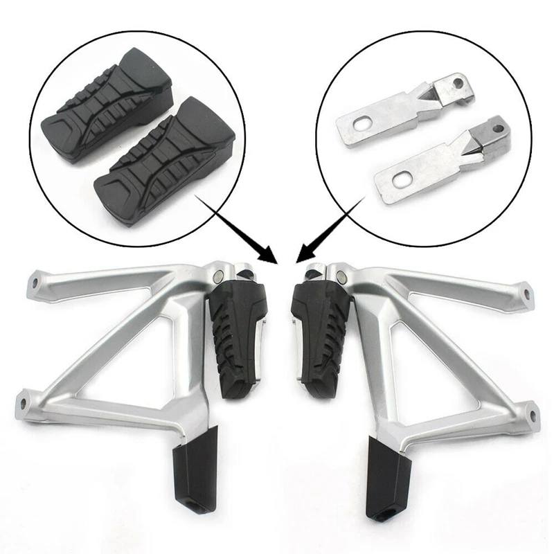 

Motorcycle Rear Assembly Foot Pegs Pedals Footrest +Footpeg Holder For-BMW R1200GS LC /ADV 2013-2019