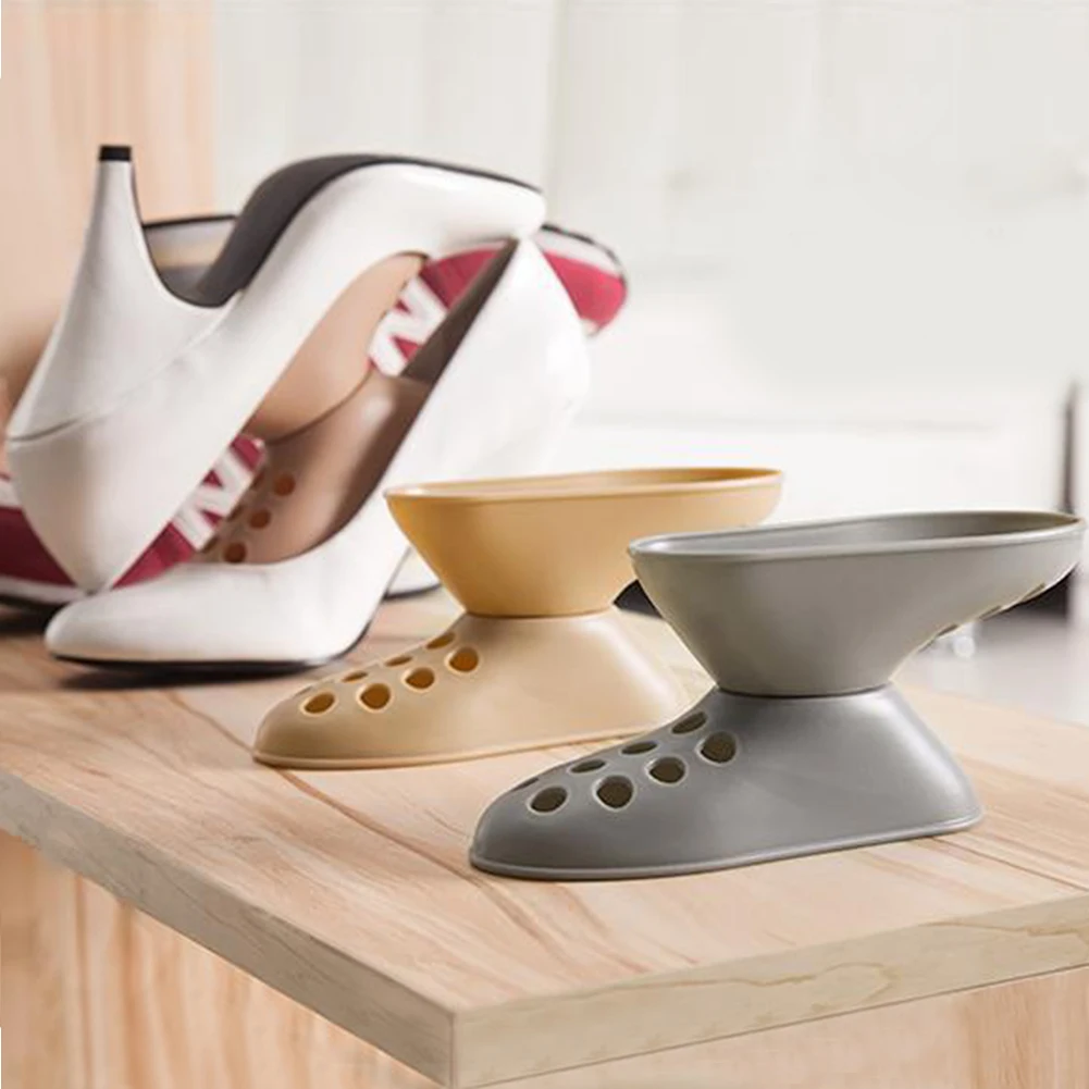 Экономия пространства дома двойной слой портативный высокие каблуки PP кроссовки