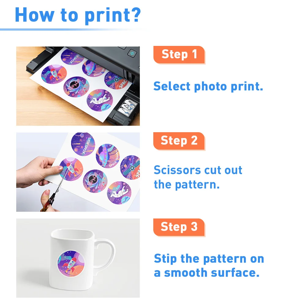 10/20 листов A4 матовая виниловая наклейка для печати Бумага бумага струйных