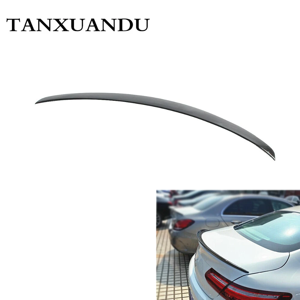 

Two Door Style Painted Black ABS Rear Trunk Lip Spoiler Wing Fit For BENZ E Class Mercedes W213 Coupe Cabriolet 17-22 Not Sedan
