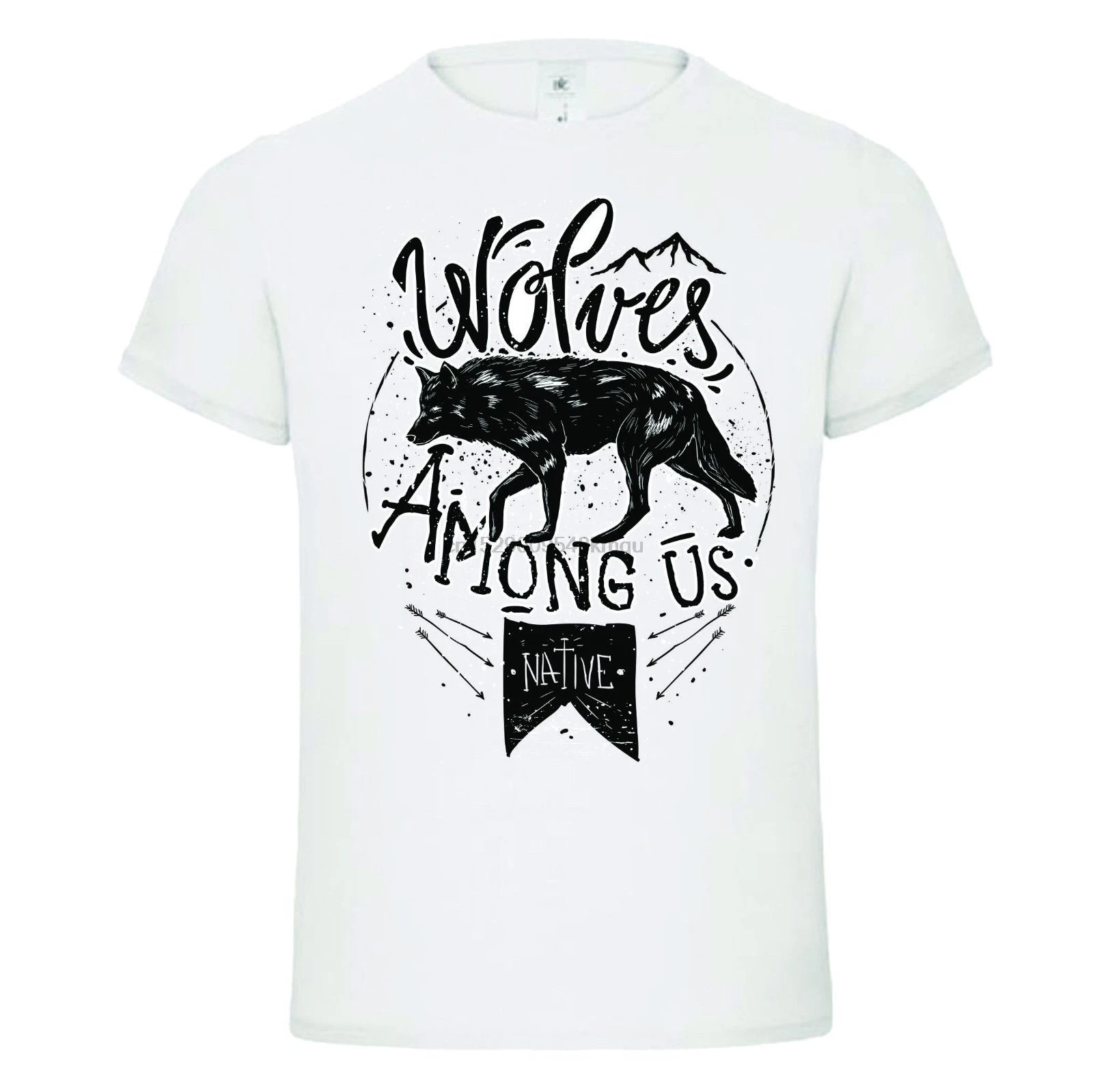 Мужская футболка с принтом волков из США NIC dtg футболки топы оптовая продажа