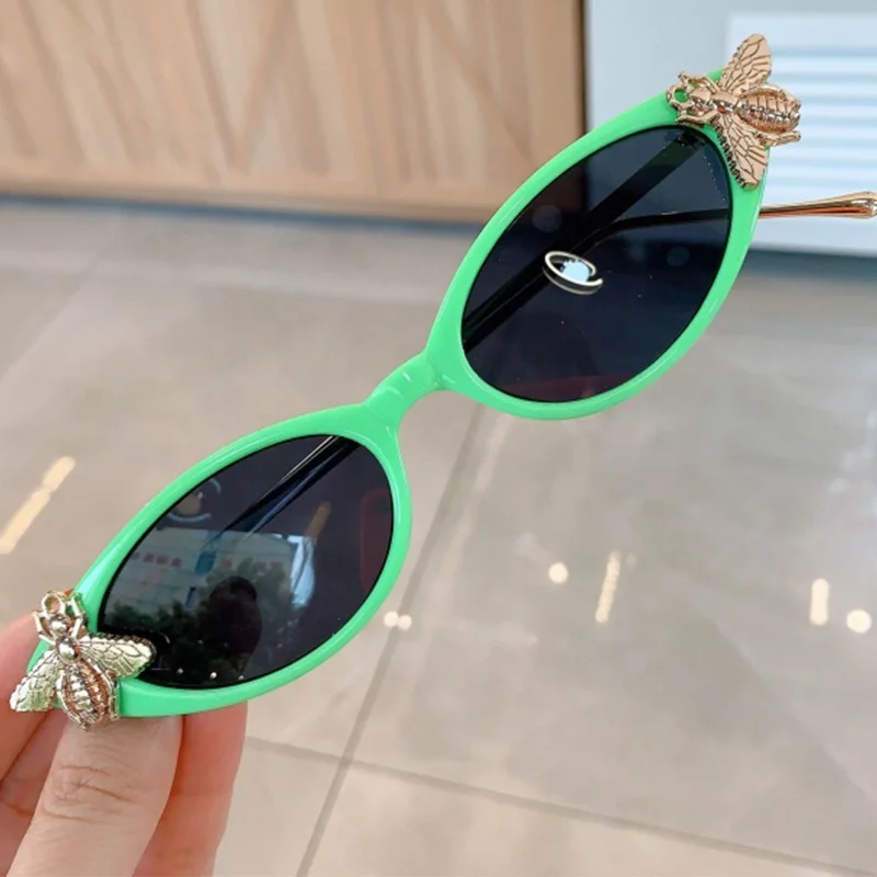 

Retro Diamond Luxury Sunglasses Women Men Little Bee Sun Glasses Fashion Personality Shades for Men Party Vintage Glasses UV400
