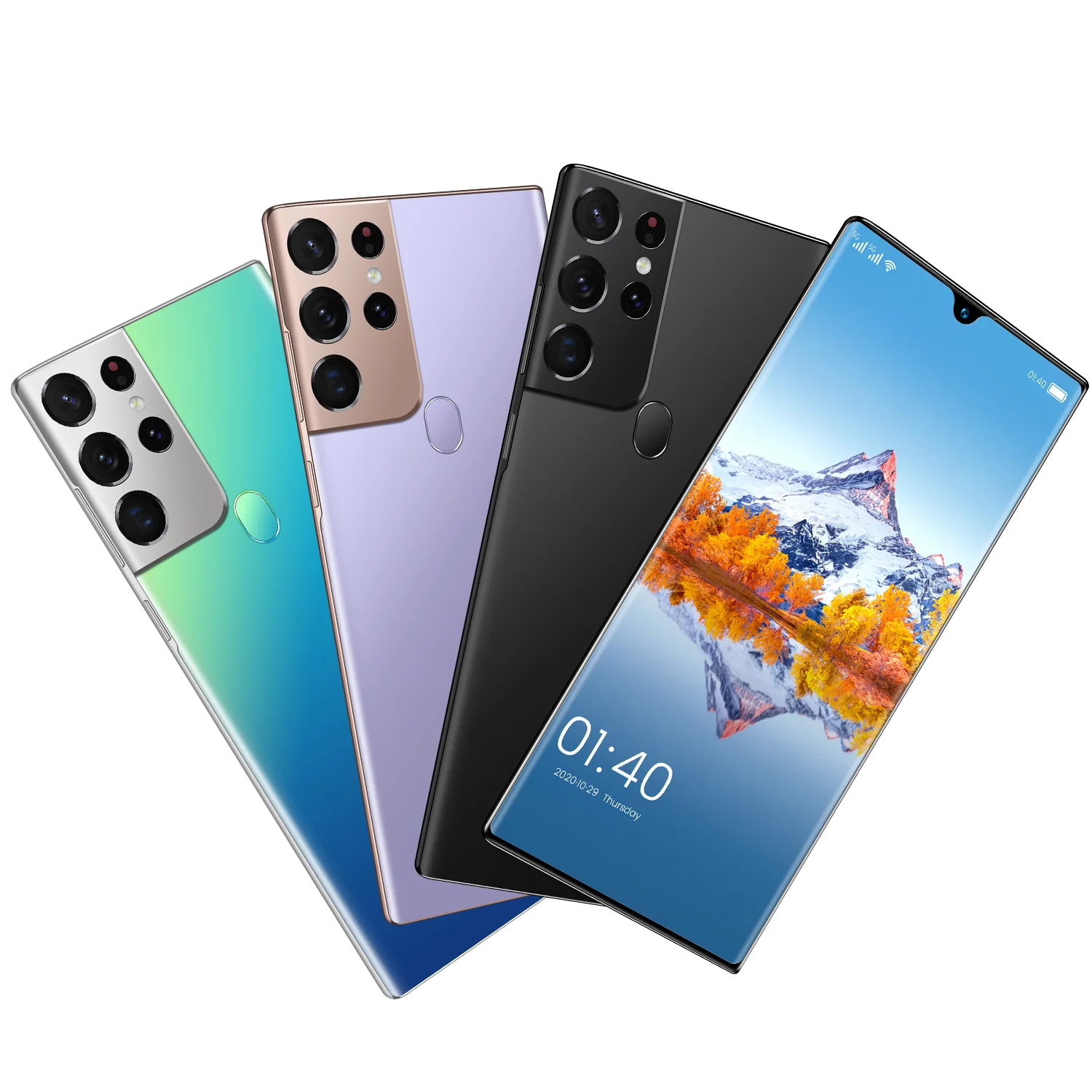 

Newest Galxy S21U 6.9" HD SmartPhone Network Android 11 Big Screen 8 512GB 32+64MP 6800mah Global Version Fingerprint Telephones