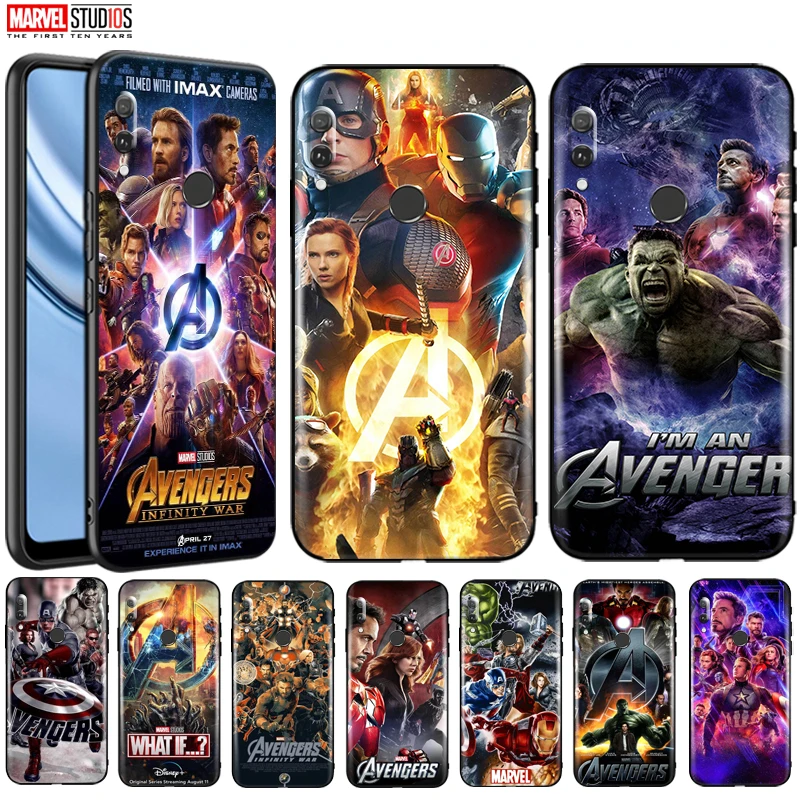 

Marvel Phone Case For Huawei Y9 Y7 Y6 Prime 2019 Y9p Y8p Y7p Y6p Y9s Y9a Y8s Y6s Funda Cover Avengers Iron Man SpiderMan Thor