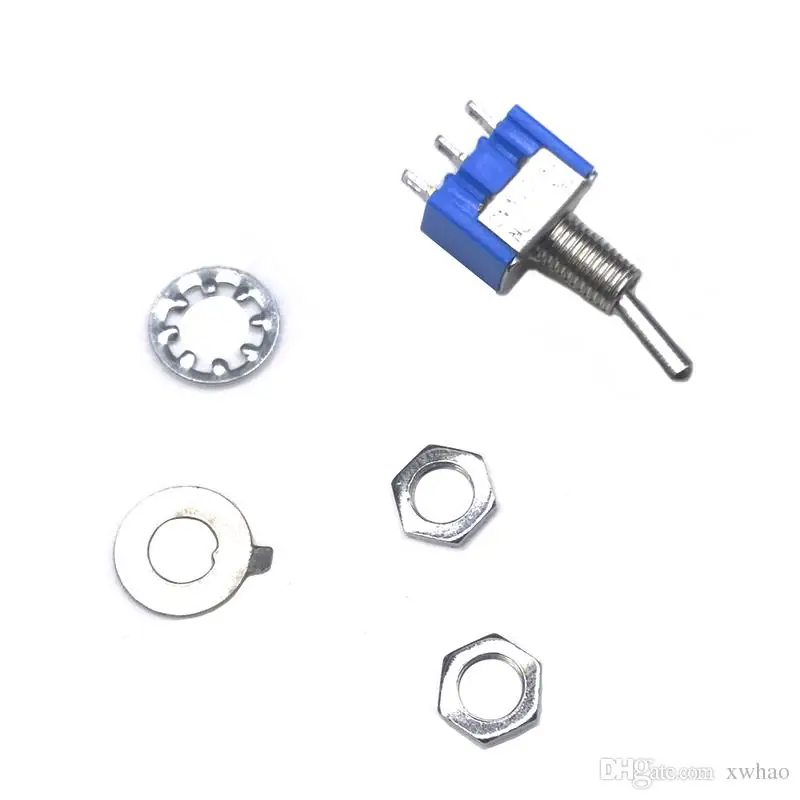 

20Pcs OFF-ON MTS-102 3 Pin 2 Position Mini Latching Toggle Rocker Switch SPDT AC 125V/6A 250V/3A