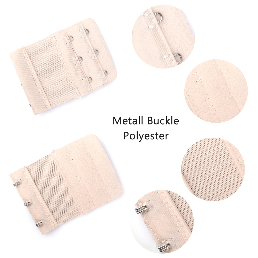 Эластичный бюстгальтер для женщин 3 шт. 2 ряда 2/3/4 крючков Регулируемая пряжка