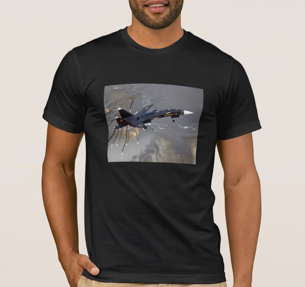 Сухой SU-47 беркут опыт Для мужчин Капитана Америка истребитель футболка для