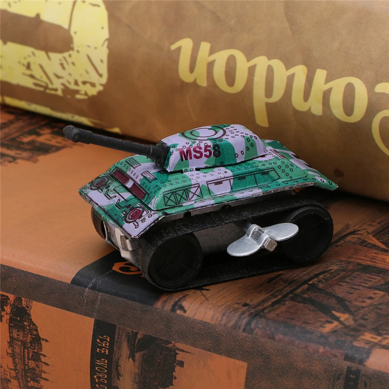 

Kids Children Vintage Tin Toys Friction Tank Modern Clockwork Toy Gift