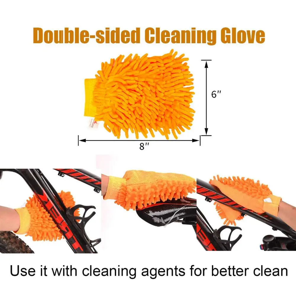 

Cleaner Bicycle Chains Bike Chain Cleaner Cycling Cleaning Kit Current String Brush Accessories for Mountain, Road, City, BMX