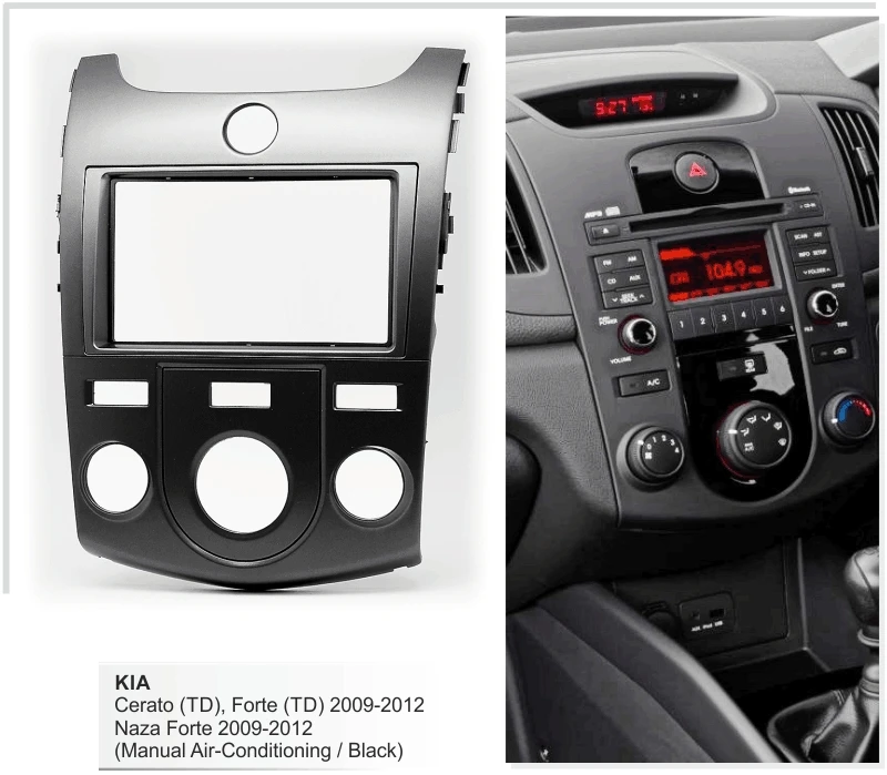 Автомобильный комплект для Киа Форте Cerato ручной Aircon 2009-2012 стерео CD панель GPS