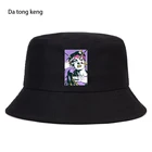 Панама Jojo Bizarre Adventure, летняя, женская, мужская, Панама с рисунком Jojo, плоский козырек, японское аниме, Рыбацкая шляпа