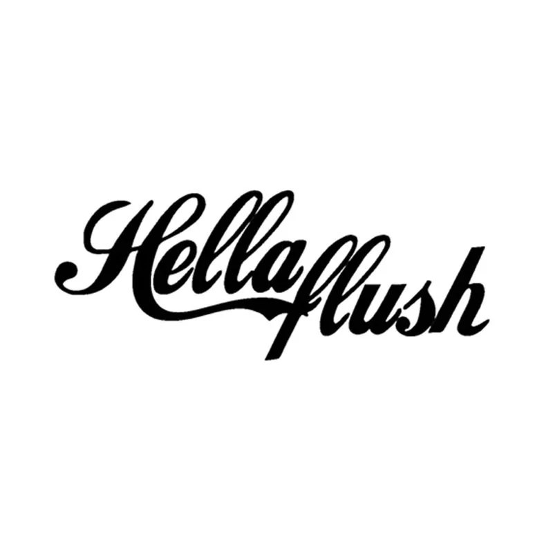 

20*8cm Interesting HELLA FLUSH Car Sticker Motorcycle Bumper Trunk Laptop Window Decals Vinyl Car Styling Decoration