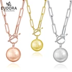 Евдора Harmony Bola шар медный металлический Шиммер шар кулон 20 мм Baby Angel Caller Bola кулон ожерелье модное ювелирное изделие n14nb99