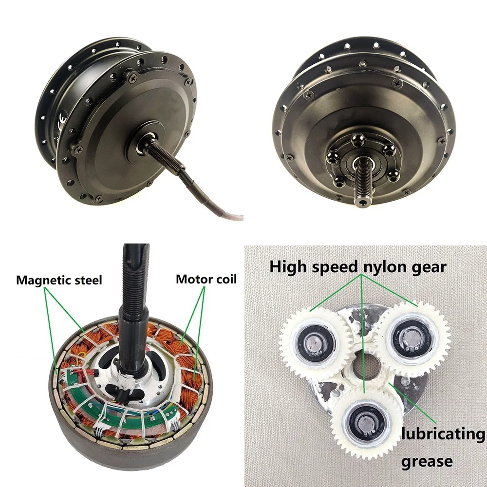 

MERIGO 24V 250W 24-28 Inch Electric Bicycle Conversion Kit Rear Cassette Gear Hub Motor Wheel for MTB Road