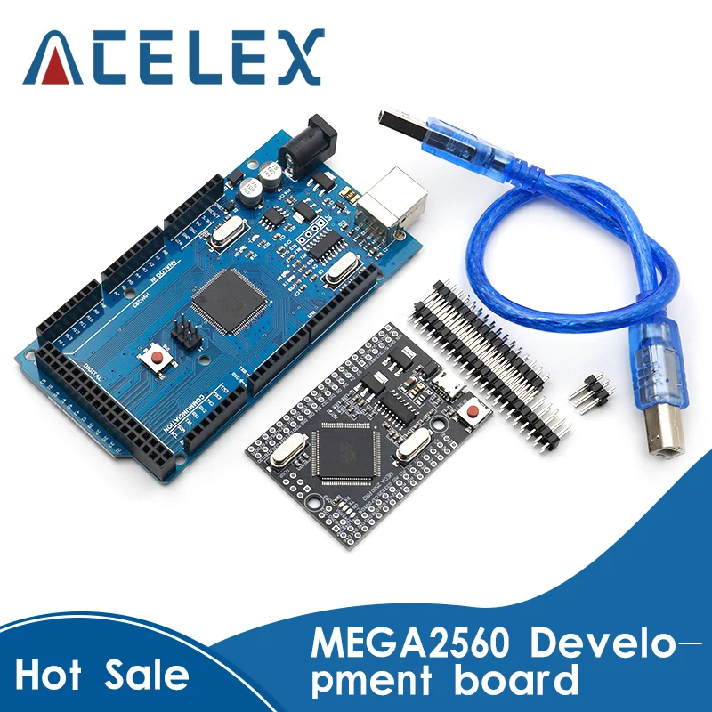 

USB-плата MEGA2560 MEGA 2560 R3 (ATmega2560-16AU CH340G) AVR, макетная плата MEGA2560 для arduino