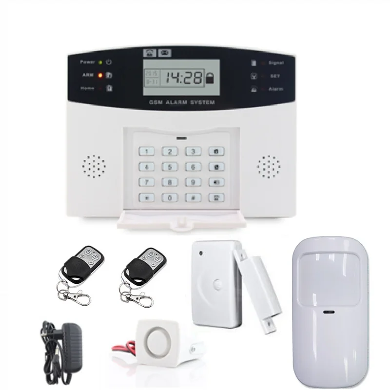 BA-8006-GSM система домашней безопасности GSM сигнализация хост с ЖК-дисплеем для охранной сигнализации 8 проводных и 99 беспроводных зон защиты