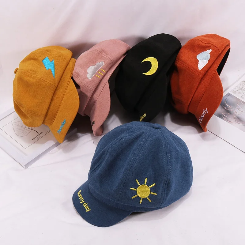

1-7T Boys Girls Children Caps Hats Child Adjustable Sun Protection Letters Print Casual Visors
