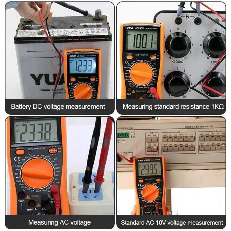 VC890C + Цифровые технические тестеры Электрический измеритель напряжения