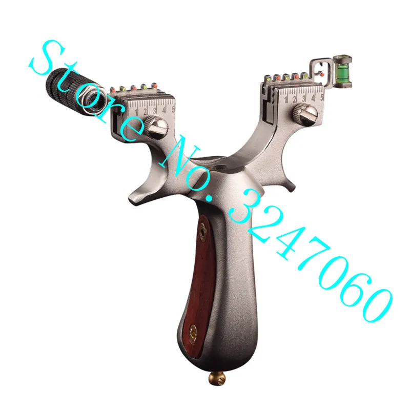 

304 stainless steel hunting slingshot with rubber band outdoor shooting game hunting competitive laser infrared aiming catapult