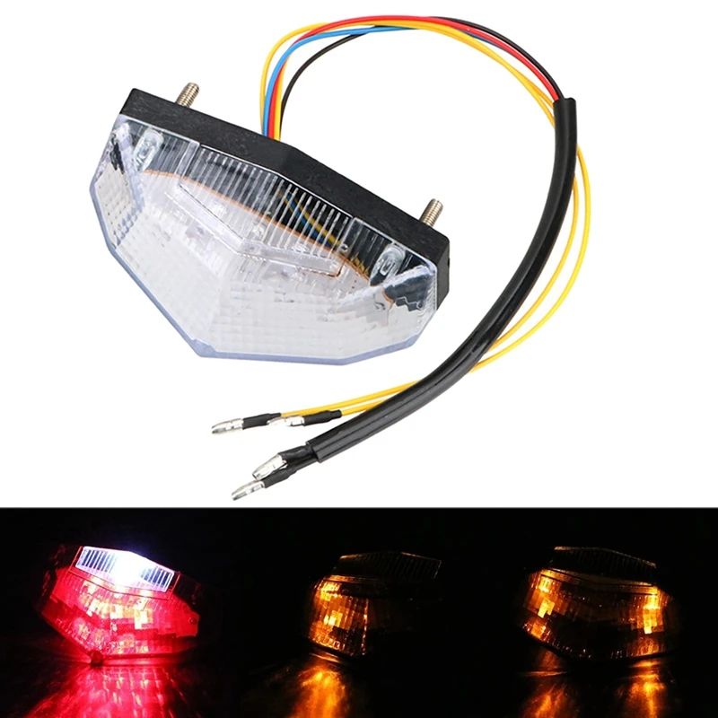 

Universal Motorcycle Brake Light LED Turn Signal Light Motorcycle Tail Light Indicator for Scooter Off-Road Motorcycle