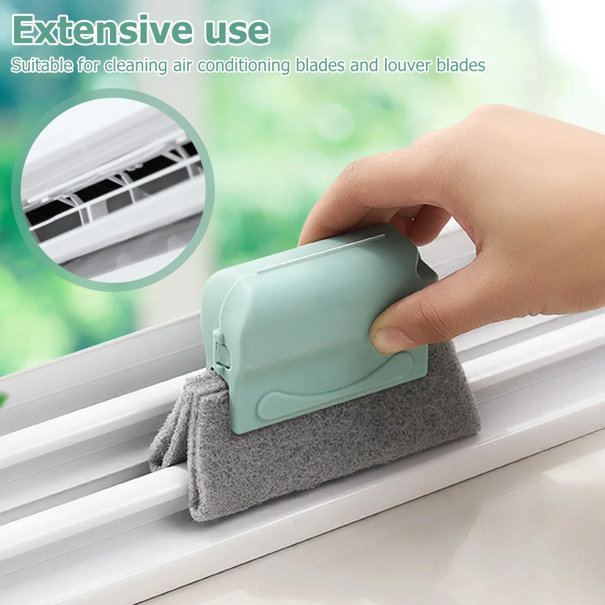 

Window Groove Cleaning Brushes Cleaning Brush+Scraper+Slot Cleaner Strong Cleaning Hand-held Crevice Non-slip Gap Conner Cleaner