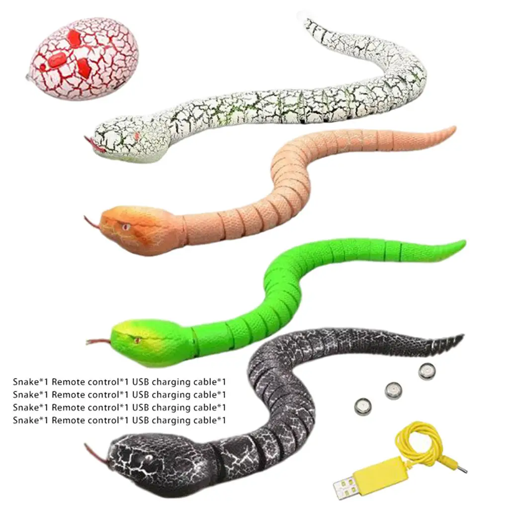 

Novelty Kid Toys Snake RC Model Play Electric Halloween Simulation Toy Gift