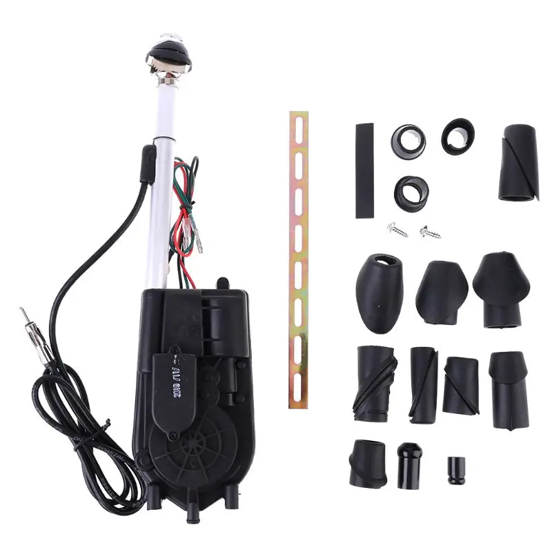 

12V Universal Car Auto AM FM Radio Electric Power Automatic Antenna Aerial Kit E7CA