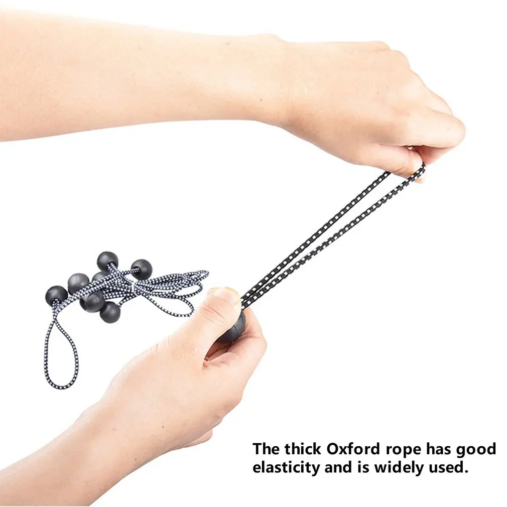 

Outdoor Tent Canopy Oxford Rope Strapping Elastic Ball Rubber Band Rainproof Tarpaulin Accessories Fixed Ball Clip