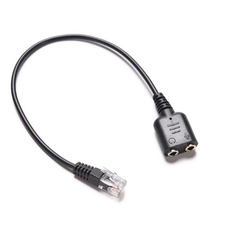 New 1PC Dual 3.5mm Audio Jack Female to Male RJ9 Plug Adapter Convertor Cable PC Computer Headset Telephone Using | Электроника